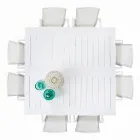 Mesa Exterior Extensível até 160 cm em Alumínio, Homemotion - Andries Viadurini