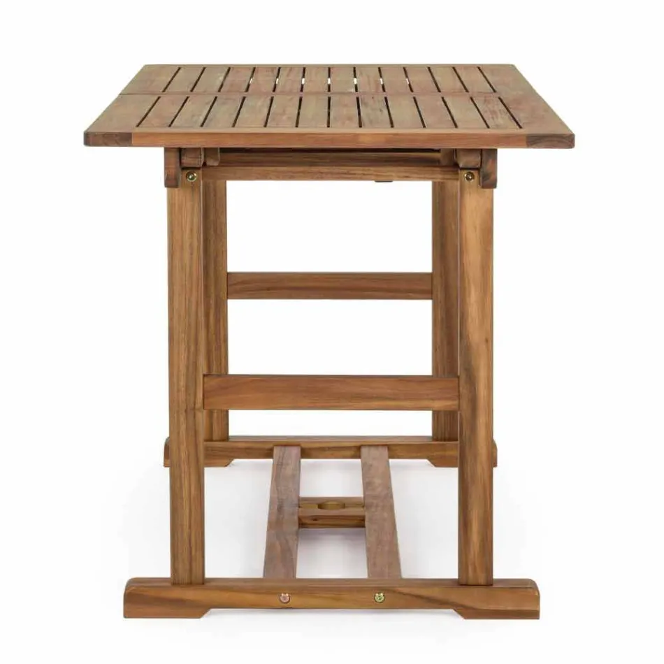 Mesa Externa Extensível Até 160 cm em Madeira de Acácia - Nuvem Viadurini