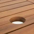 Mesa Externa Extensível Até 160 cm em Madeira de Acácia - Nuvem Viadurini