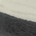 Mesa Externa com Base de Madeira e Tampo Cerâmico Panda Branco - Infinity Viadurini