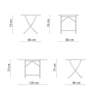 Mesa externa de aço galvanizado fabricada na Itália - Blair Viadurini