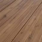 Mesa Externa em Madeira de Acácia com Pernas em Aço Pintado - Sheldon Viadurini