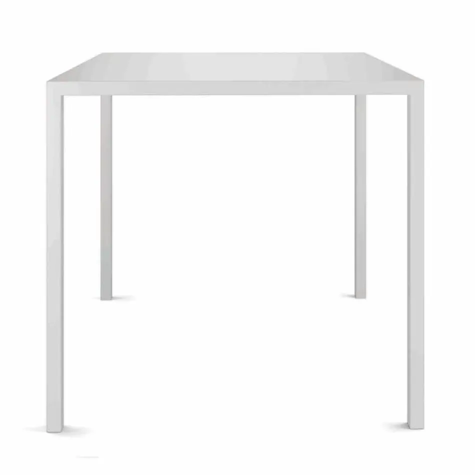 Mesa quadrada para exterior, fabricada em Itália - Bento Viadurini