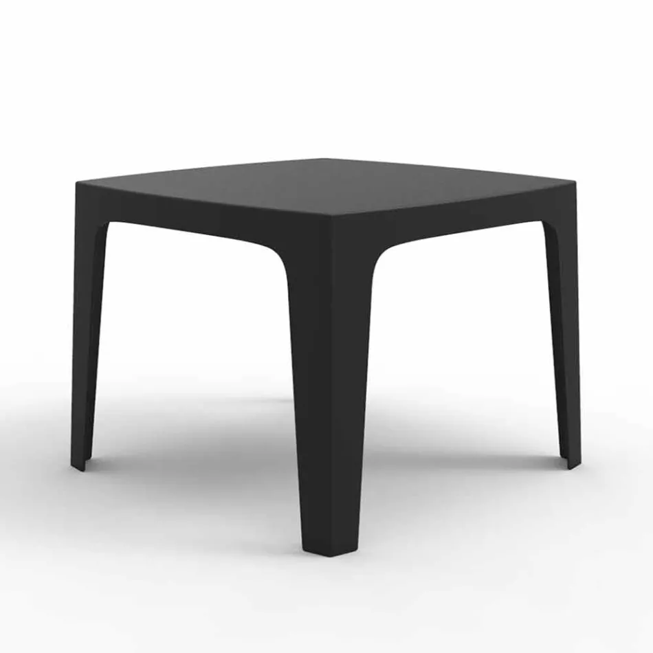 Mesa quadrada de exterior sólida por Vondom em polipropileno, design Viadurini