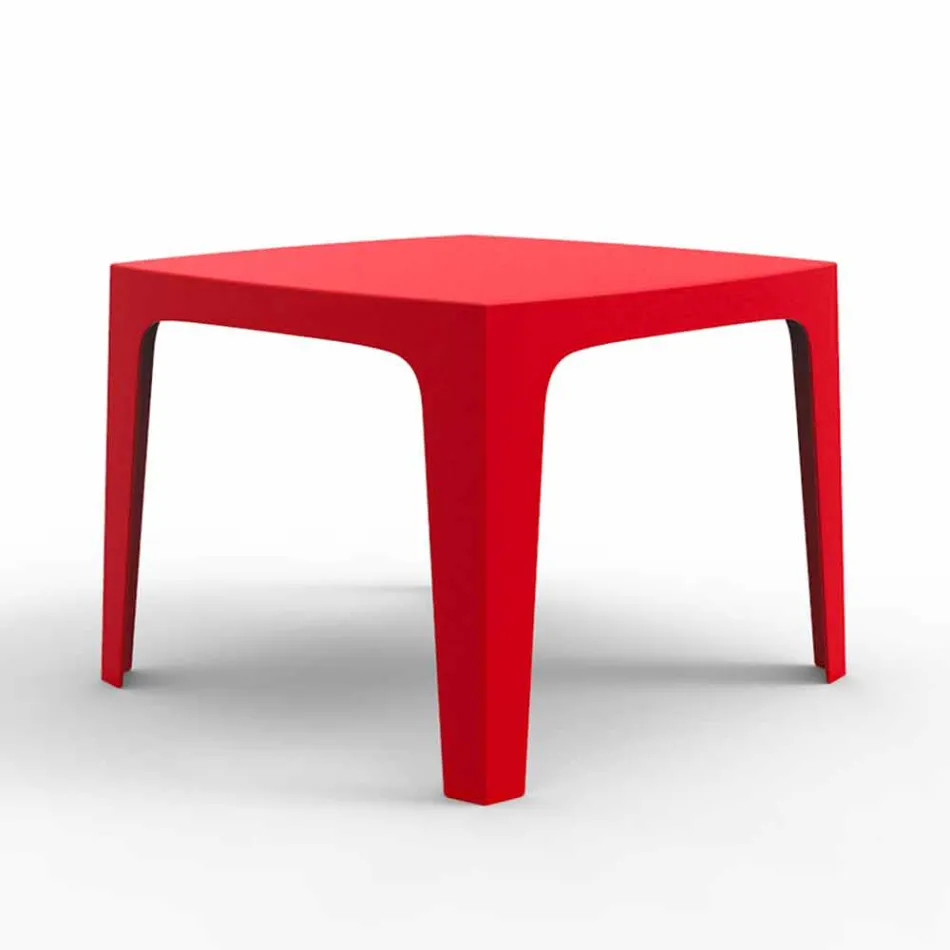 Mesa quadrada de exterior sólida por Vondom em polipropileno, design Viadurini