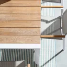 Mesa de Jardim 180x90 cm com Base em Alumínio e Tampo em Teca - Média Viadurini