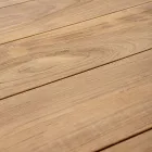 Mesa de Jardim 180x90 cm com Base em Alumínio e Tampo em Teca - Média Viadurini