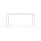 Mesa extensível de jardim até 240 cm em alumínio branco ou cinza - Franz Viadurini