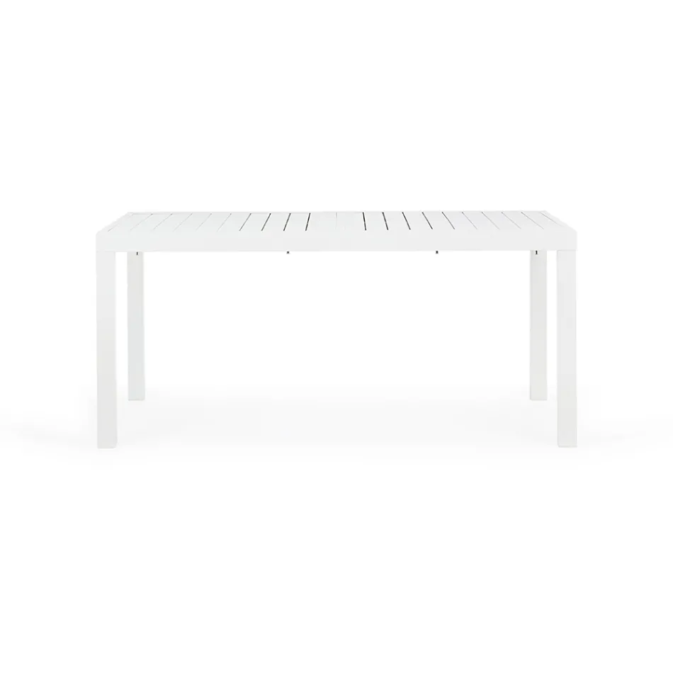 Mesa extensível de jardim até 240 cm em alumínio branco ou cinza - Franz Viadurini