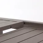 Mesa extensível de jardim até 240 cm em alumínio branco ou cinza - Franz Viadurini