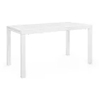 Mesa extensível de jardim até 240 cm em alumínio branco ou cinza - Franz Viadurini