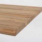 Mesa de jardim com tampo em madeira de teca por Homemotion - Cowen Design Viadurini
