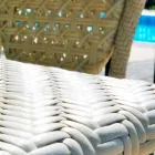 Mesa com design de jardim top de vidro Romeo, feito à mão Viadurini