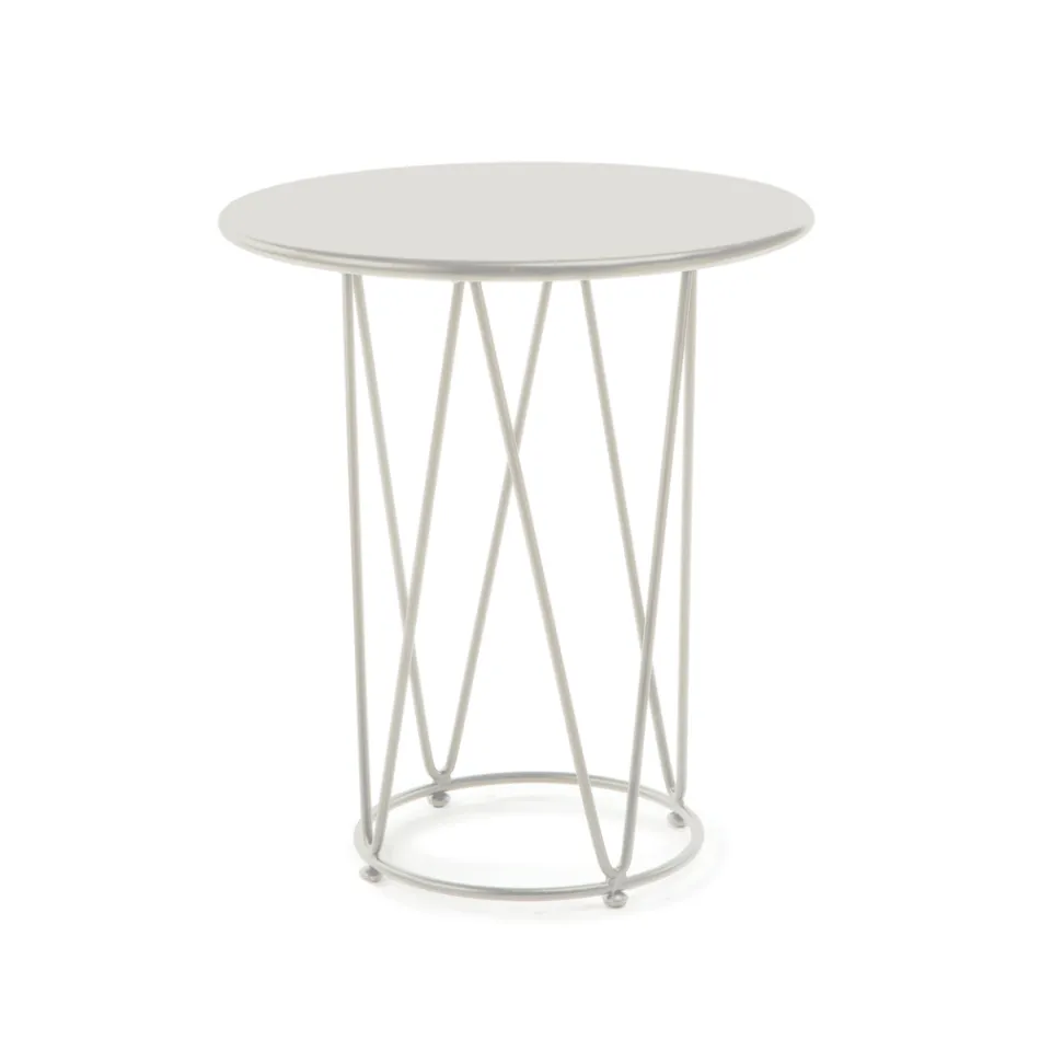 Mesa de jardim de aço de vários tamanhos fabricada na Itália - Brienne Viadurini