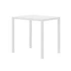 Mesa de jardim retangular de aço galvanizado fabricada na Itália - Azul Viadurini