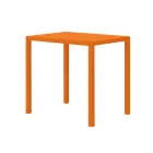 Mesa de jardim retangular de aço galvanizado fabricada na Itália - Azul Viadurini