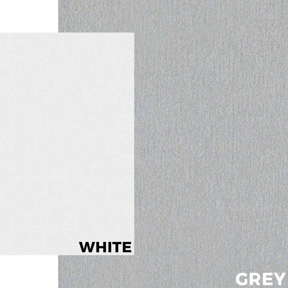 Mesa de jardim em alumínio branco e design moderno laminado - Oceania2 Viadurini