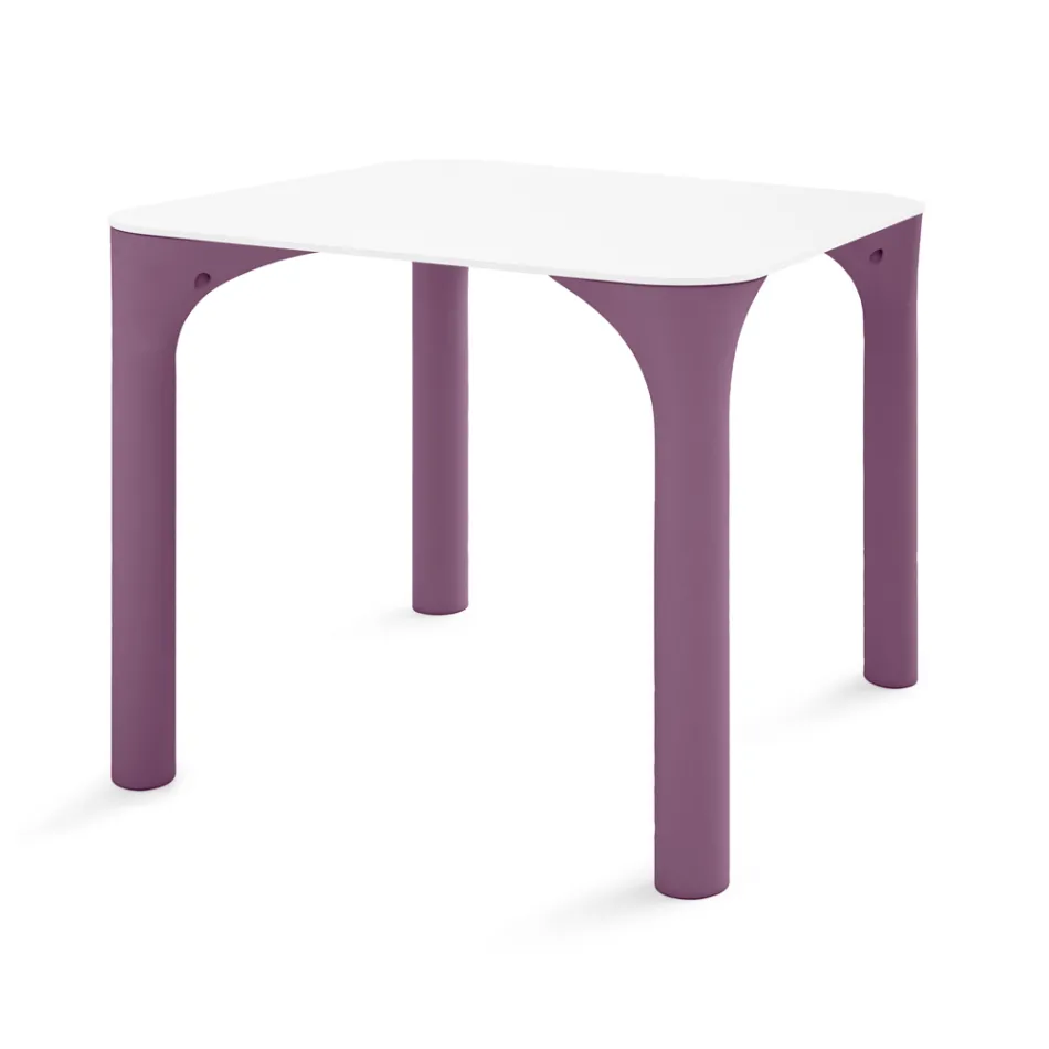 Mesa de jardim em Hpl com pés de polietileno fabricado na Itália - Glen Viadurini