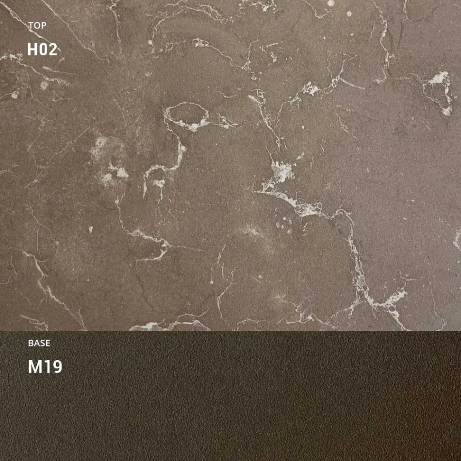 Mesa de jardim HPL com estrutura de alumínio fabricada na Itália - Carl Viadurini