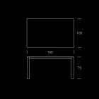 Mesa de jardim HPL com estrutura de alumínio fabricada na Itália - Carl Viadurini