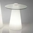 Vidro de polietileno de pico brilhante Indoor Slide Table (H80) feito na Itália Viadurini