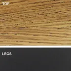 Mesa de jantar em formato de barril com tampo folheado Made in Italy - Settimmio Viadurini