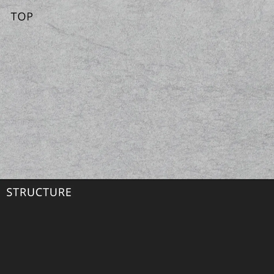 Mesa de Jantar Exterior Extensível 318 cm em Alumínio e Grés - Filomena Viadurini