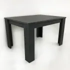 Mesa de Jantar Extensível até 170 cm Design em Madeira Sustentável - Perro Viadurini