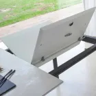 Mesa de Jantar Extensível até 180 cm em Cerâmica Made in Italy - Pitagora Viadurini