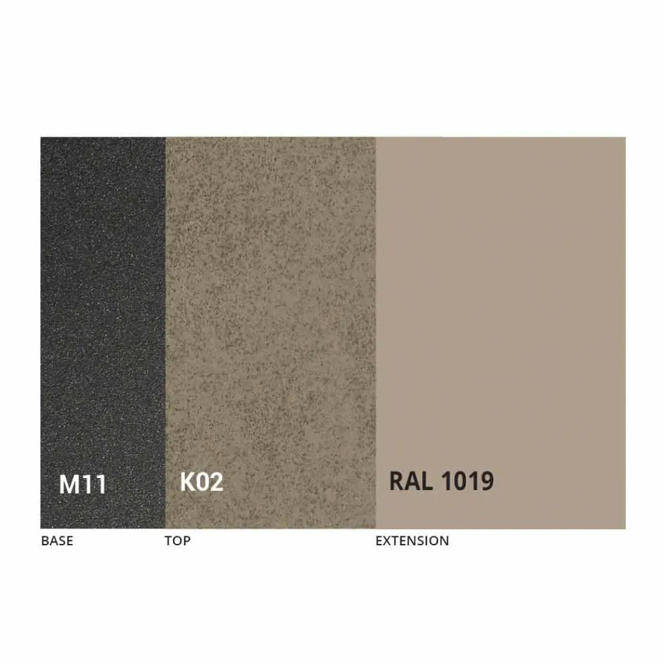 Mesa de Jantar Extensível até 180 cm em Cerâmica Made in Italy - Pitagora Viadurini