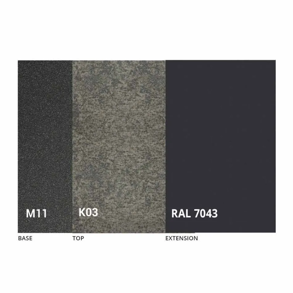 Mesa de Jantar Extensível até 180 cm em Cerâmica Made in Italy - Pitagora Viadurini