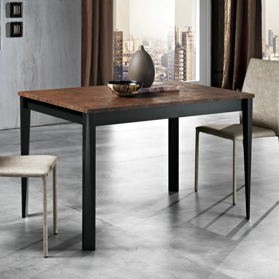 Mesa de jantar extensível até 180 cm em faia Made in Italy - Otiello Viadurini