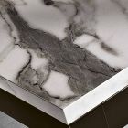 Mesa de Jantar Extensível até 180 cm em Metal e Melamina Made in Italy - Beatrise Viadurini