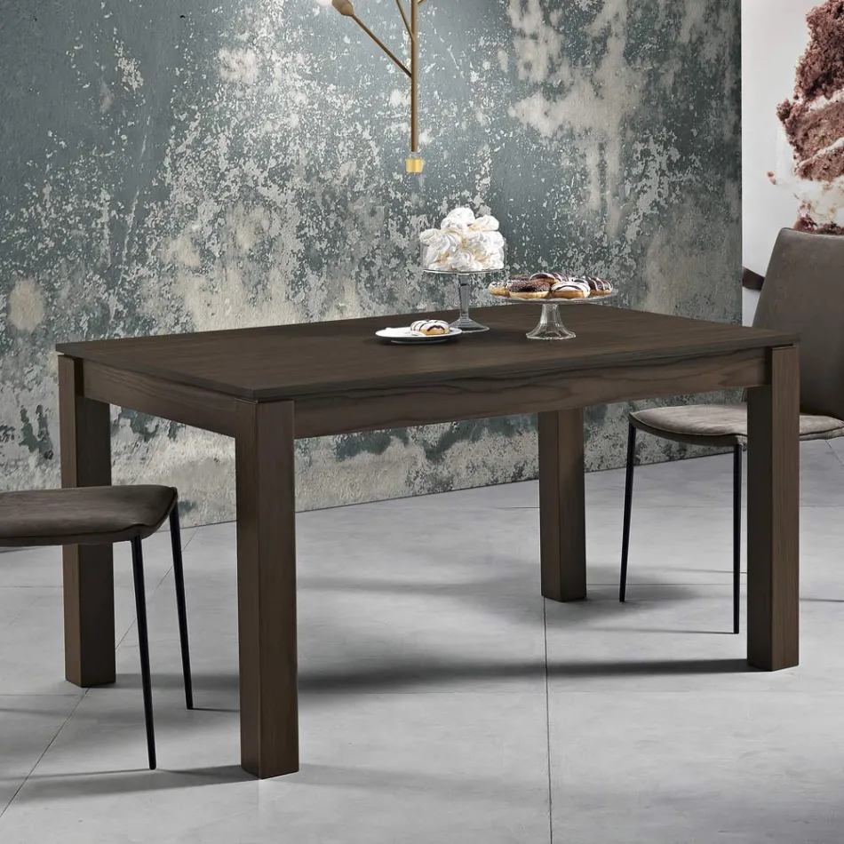 Mesa de jantar extensível até 200 cm em melamina Made in Italy - Denis Viadurini