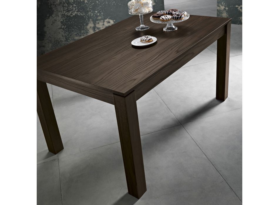 Mesa de jantar extensível até 200 cm em melamina Made in Italy - Denis Viadurini