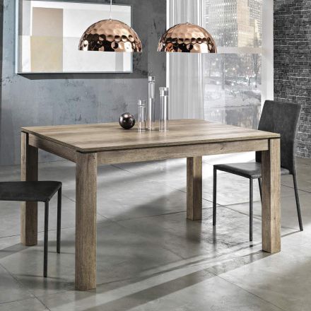 Mesa de jantar extensível até 200 cm em melamina Made in Italy - Denis Viadurini