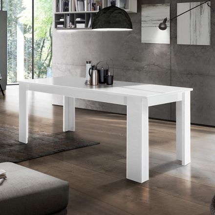 Mesa de Jantar Extensível até 210 cm Design em Madeira Sustentável - Perro Viadurini