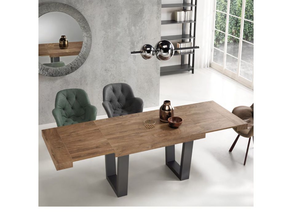 Mesa de Jantar Extensível até 260 cm em Laminado Made in Italy - Tiferno Viadurini