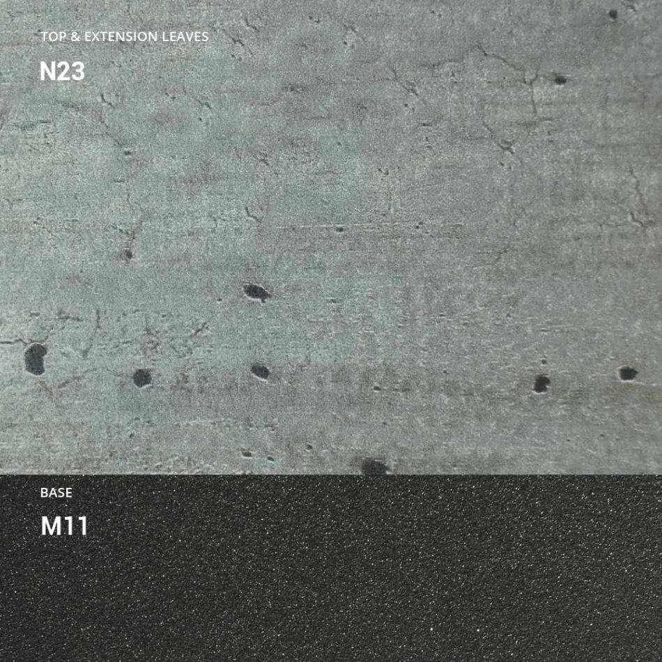 Mesa de jantar extensível para 298 cm em melamina Made in Italy - Fedemo Viadurini