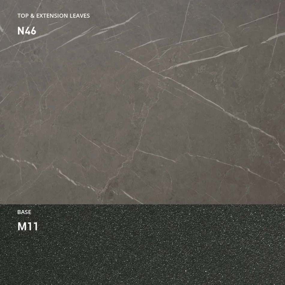 Mesa de jantar extensível para 298 cm em melamina Made in Italy - Fedemo Viadurini