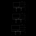 Mesa de jantar extensível para 298 cm em melamina Made in Italy - Fedemo Viadurini