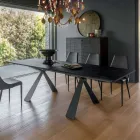 Mesa de jantar extensível para 298 cm em melamina Made in Italy - Fedemo Viadurini