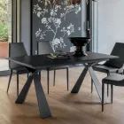 Mesa de jantar extensível para 298 cm em melamina Made in Italy - Fedemo Viadurini
