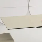 Mesa de Jantar Extensível a 3m em Pernas de Cerâmica e Madeira - Cesteo Viadurini