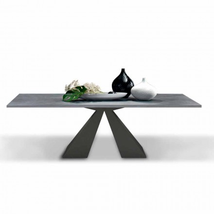 Mesa de jantar extensível até 300 cm em laminado HPL Fabricado na Itália - Dálmata Viadurini