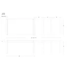 Mesa de jantar de metal extensível até 310 cm Fabricada na Itália - Euclide Viadurini