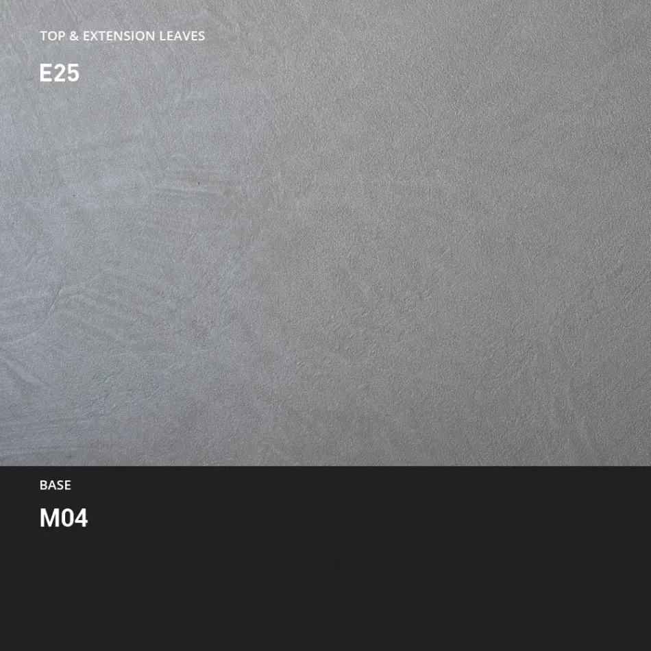 Mesa de jantar de metal extensível até 310 cm Fabricada na Itália - Euclide Viadurini