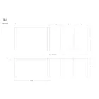 Mesa de jantar de metal extensível até 310 cm Fabricada na Itália - Euclide Viadurini