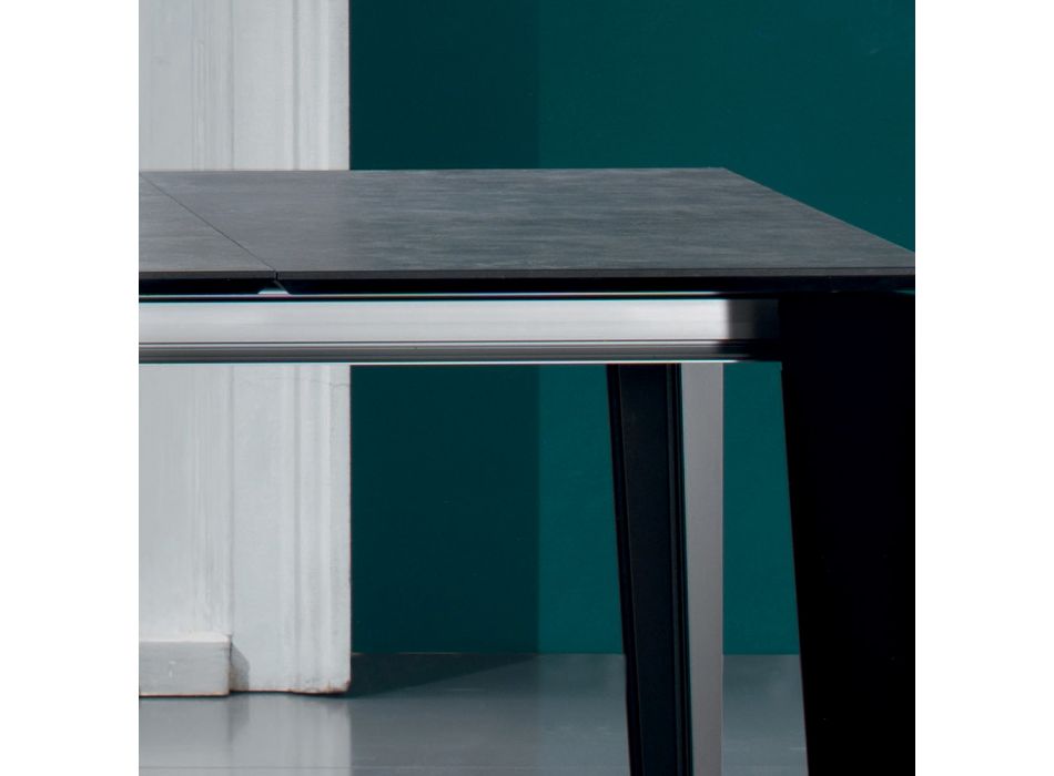 Mesa de Jantar Extensível até 325 cm em Laminado Fabricado na Itália - Anos Setenta Viadurini