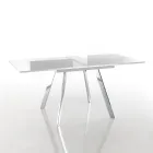 Mesa de jantar extensível dobrável em MDF e metal - Arsênico Viadurini
